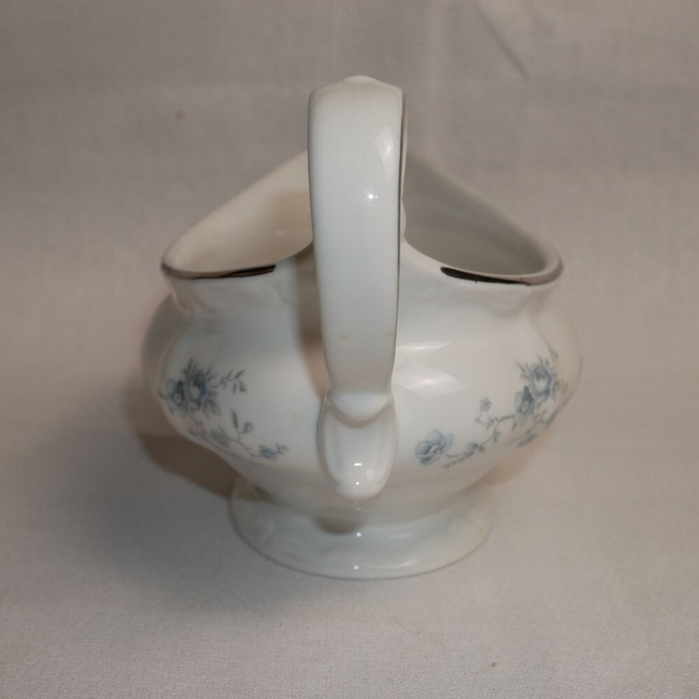 Bavaria Haviland Germany Floral Porcelain Gravy Boat With Silver Trim - Picture 5 of 8